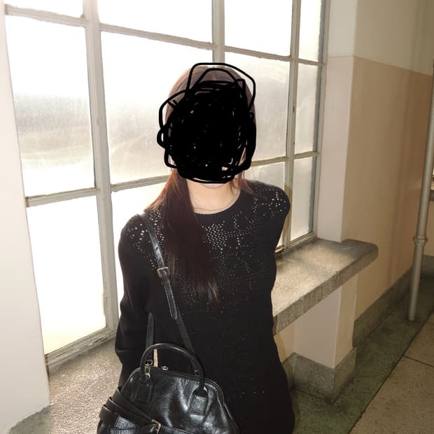꼼데가르송 블랙 니트