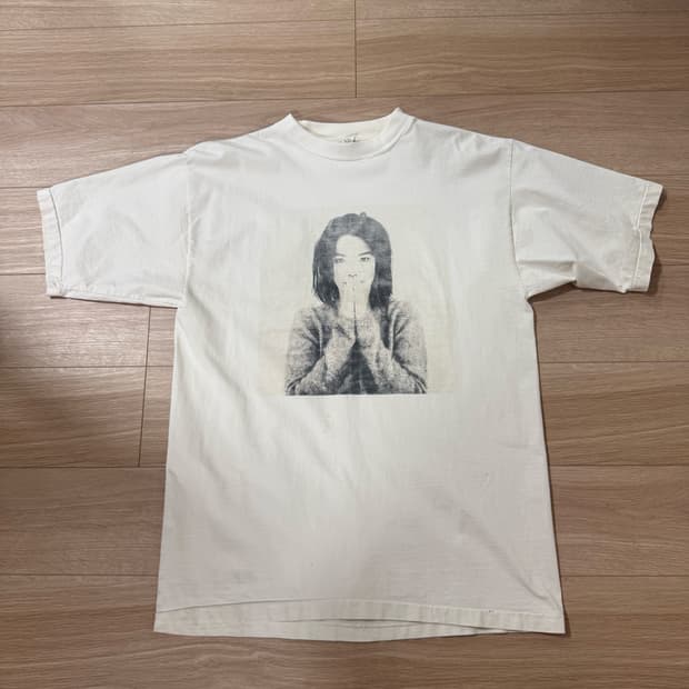 [XL] 90s 오리지널 비요크 Björk 데뷔 포토 티셔츠