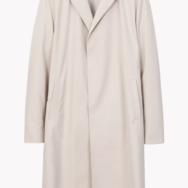 시스템옴므 아이보리 싱글코트 트렌치코트