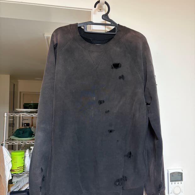 Bed j.w ford 빈티지 가공 스웻셔츠