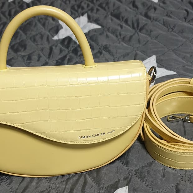 사이먼카터 미니 도트겸 크로스백 레몬