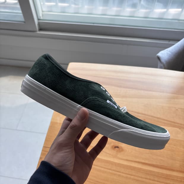 반스 어센틱 스웨이드 딥그린 카키 280 (새상품)