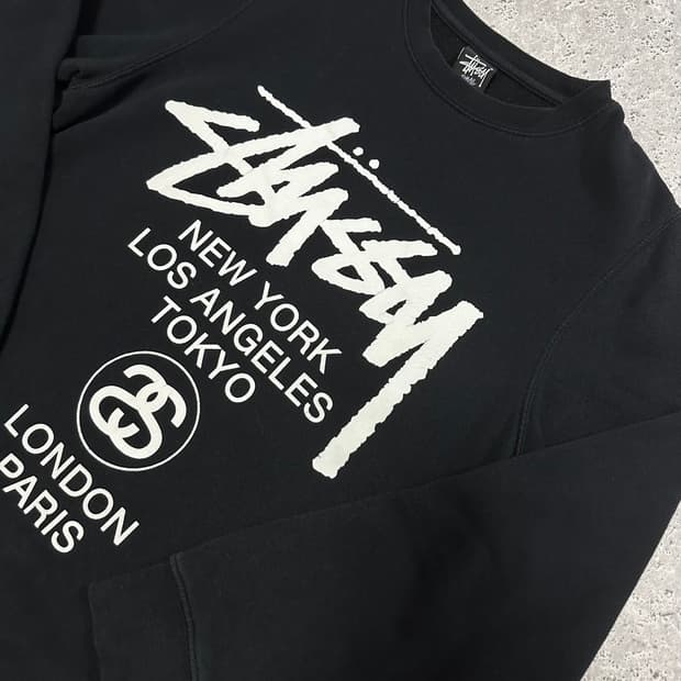 USA STUSSY 월드투어 맨투맨 /y15