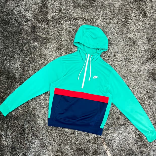 나이키 아노락 하프집업 후드티 (100)