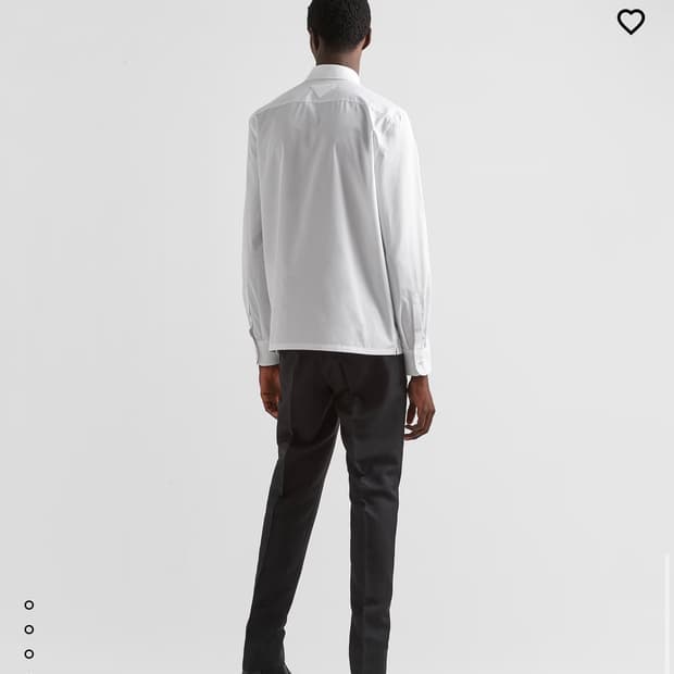 M/ 프라다 23FW 체스트 삼각로고 나일론 셔츠 자켓