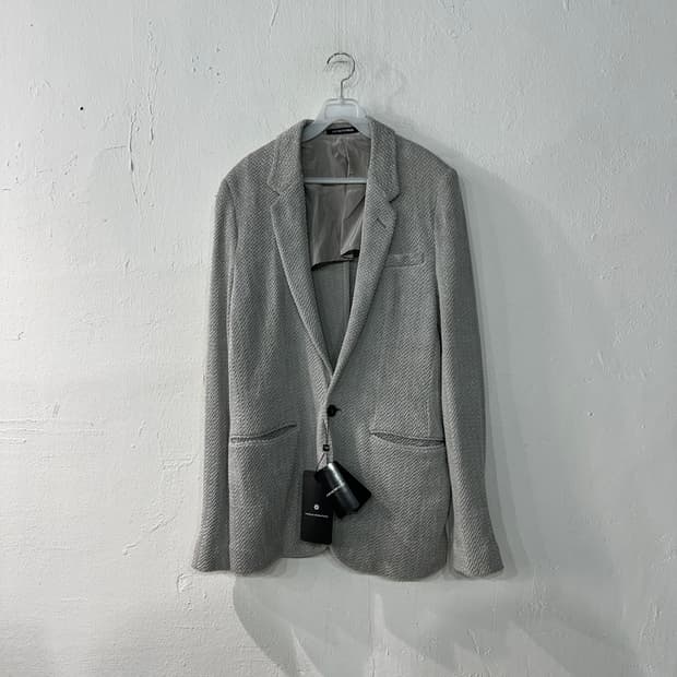 아르마니 트위드 린넨 블레이저 자켓 48