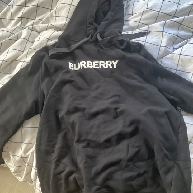 버버리 로고 후드