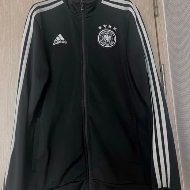 아디다스 독일 DNA 트랙탑 블랙 져지