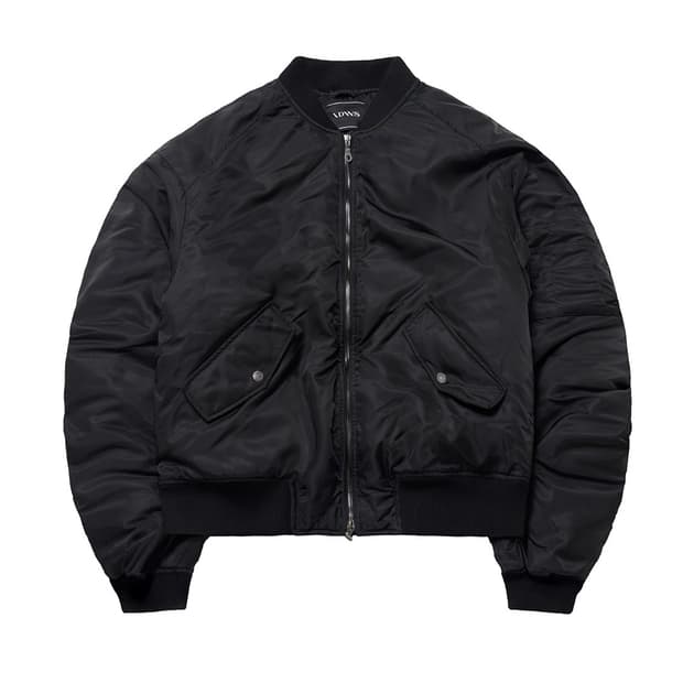 아이돈워너셀 plane shirring ma-1 마원자켓 블랙 사이즈1