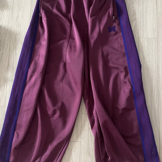 니들스 hd 트랙팬츠 s 와인 퍼플