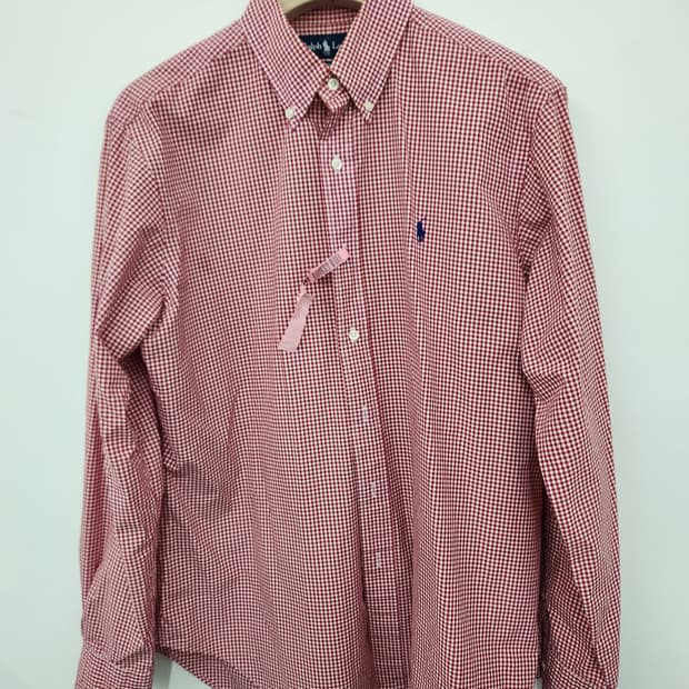 폴로랄프로렌체크셔츠L