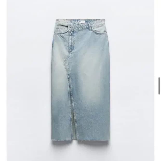 자라 TRF 데님 롱스커트