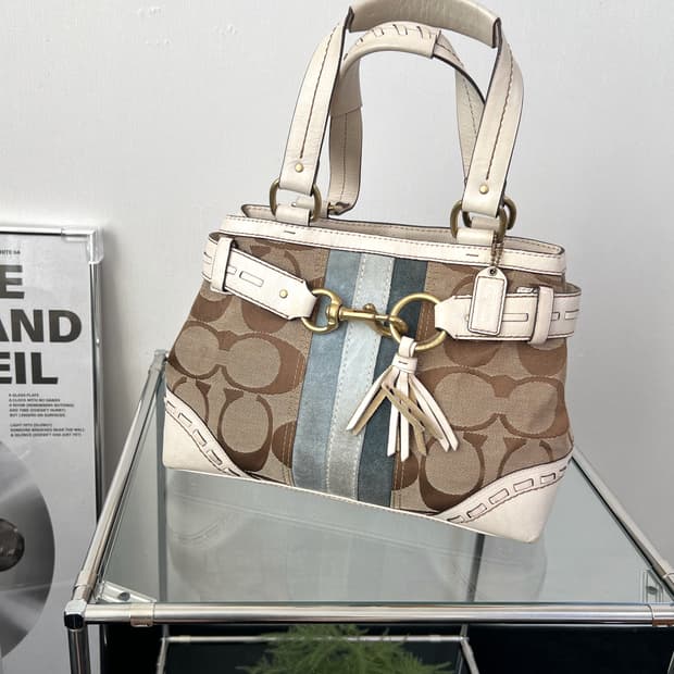 코치 햄튼 시그니처 토트백