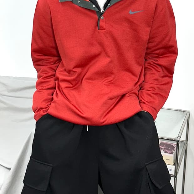 나이키 타이거 우즈 하프 버튼 집업 XXL