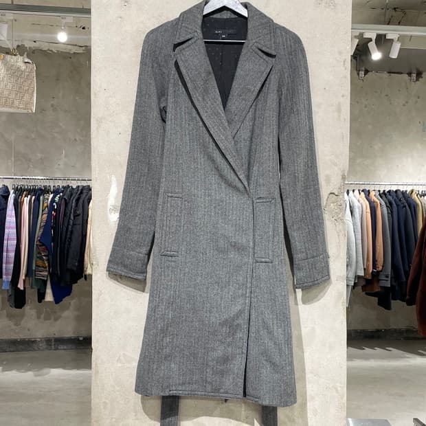 마크 제이콥스 그레이 헤링본 울 코트