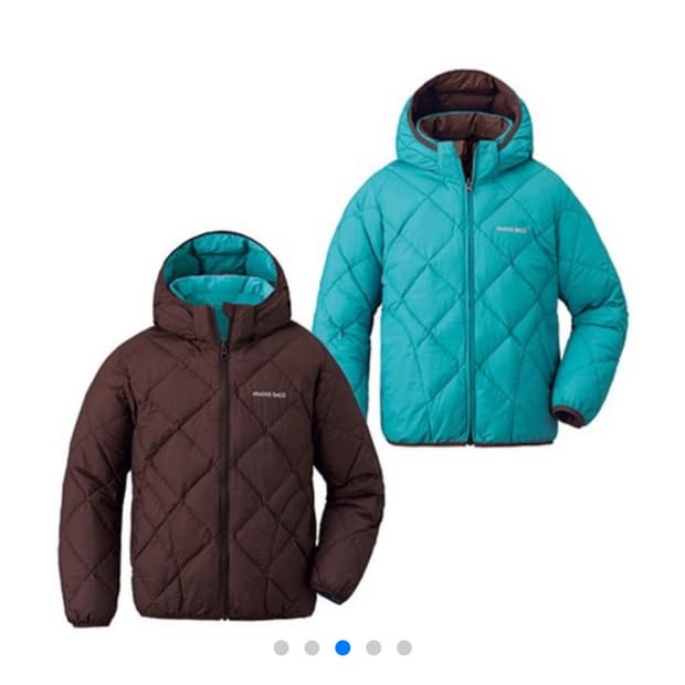 몽벨 키즈 리버서블 경량 패딩 자켓 150