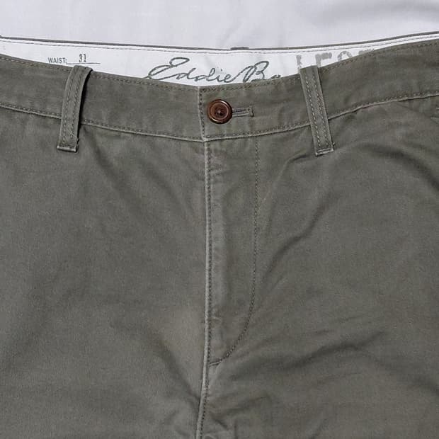 [31x32] 에디바우어 플란넬 안감 기모 치노 팬츠 (올리브)