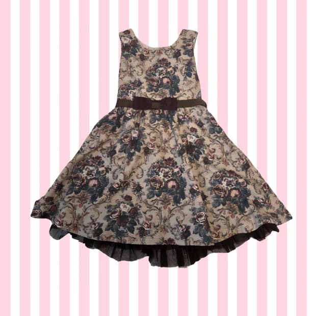 레스트로즈 고딕 갸루 모리걸 장미 원피스