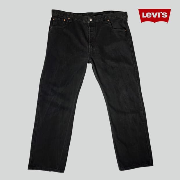 [W44L32]00s 리바이스 501 빅사이즈 블랙 데님 팬츠