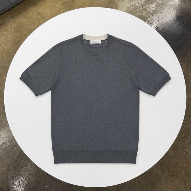 쿠치넬리 니트 반팔 [50사이즈]