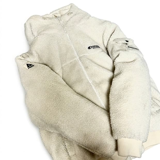 디스커버리 케이드 플리스다운 후리스 뽀글이 크림색 100