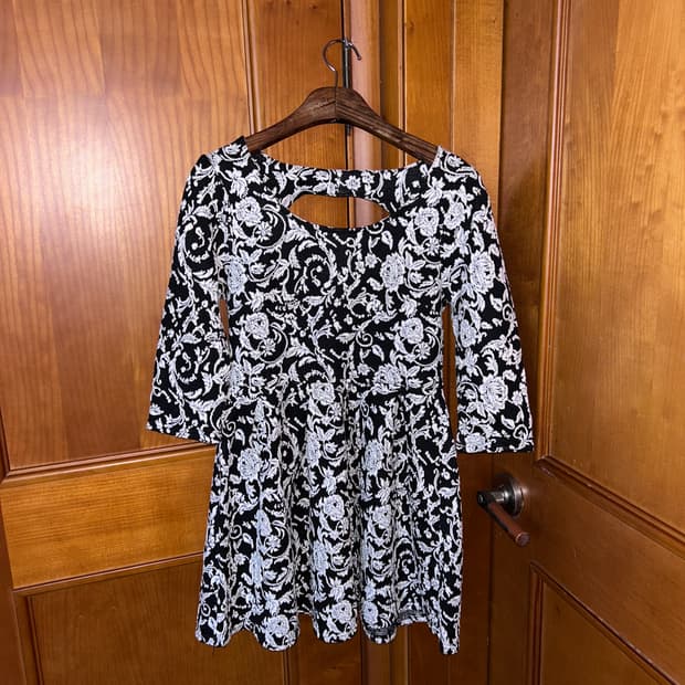 Art Nouveau Pattern Mini Dress