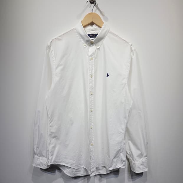 폴로랄프로렌. 남자 슬림핏 화이트 셔츠_L