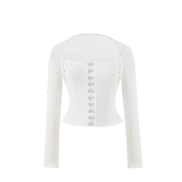 낫 유어 로즈 Hook square top (White)