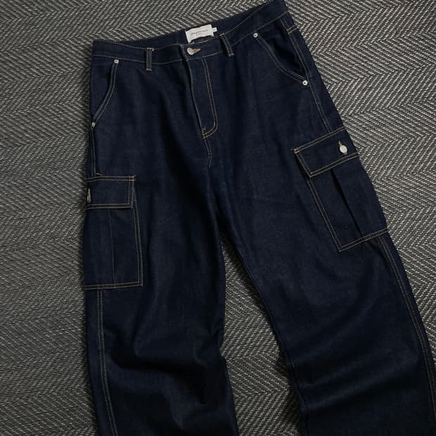 어반스터프 인디고 카고 퍼티그 데님 팬츠y 4425
