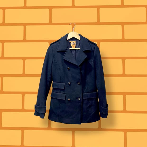 토리버치 울 더블 코트 (S)