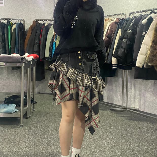 빈티지 y2k 데님 스커트 B3199