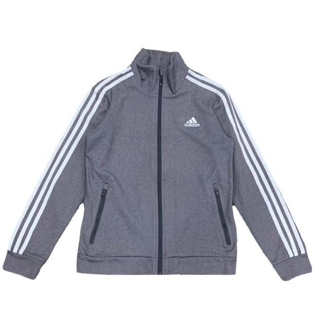 아디다스 주니어 회색 져지 트랙탑 150