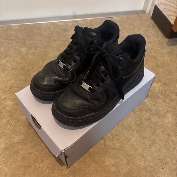 nike air force 1 black 23cm eur 36.5
