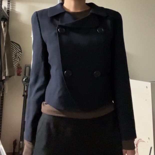 더블 버튼 자켓