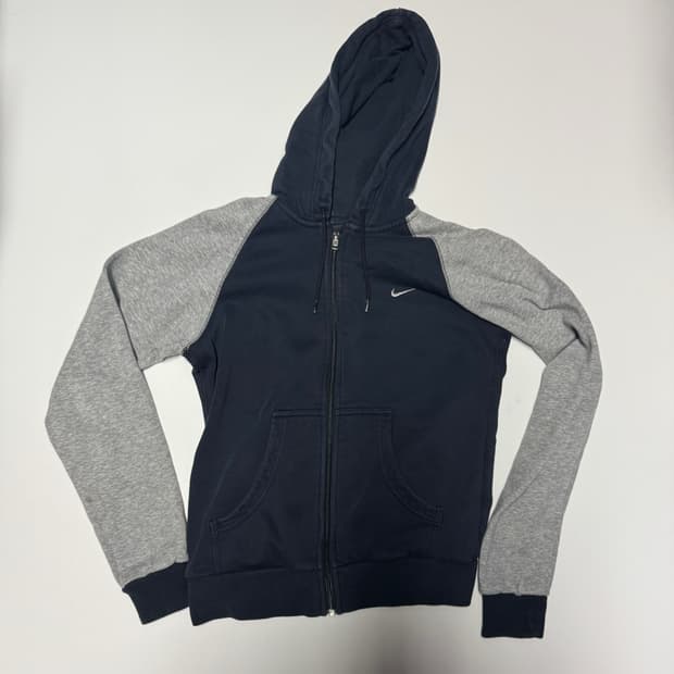 여성 나이키 올드스쿨 나그랑 기모 후드집업 S