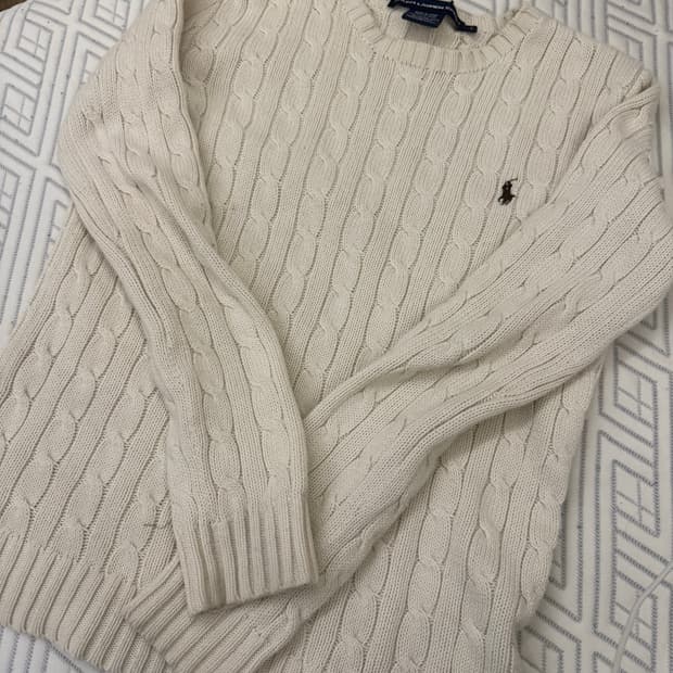 폴로 케이블 니트 S
