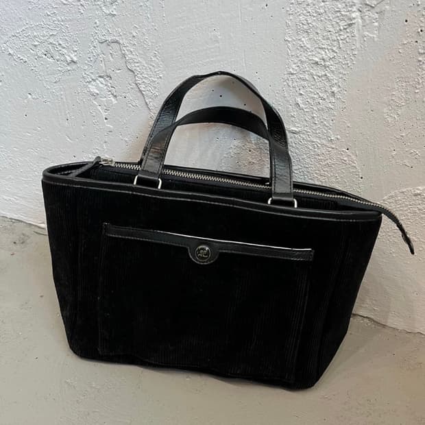 꾸레쥬 코듀로이 미니 토트백