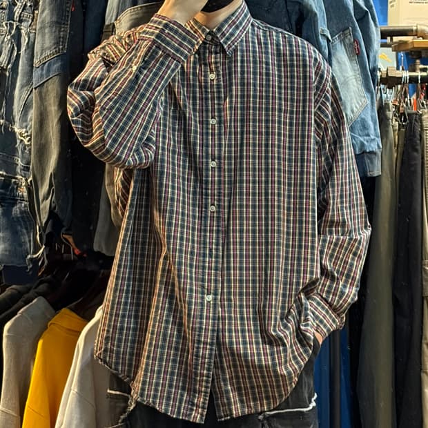 [No.9]Polo 폴로 체크 긴팔셔츠