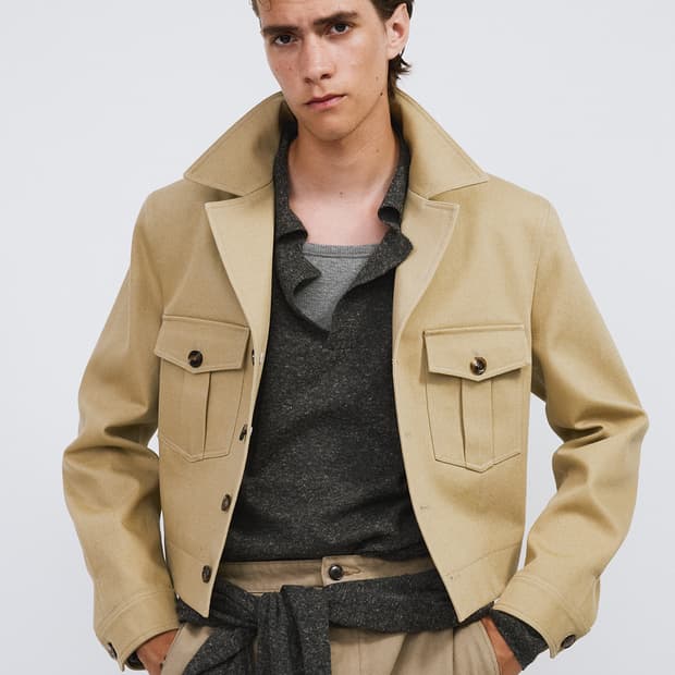 렉토 26SS 시그니쳐 밀리터리 코튼 자켓 라이트 카키