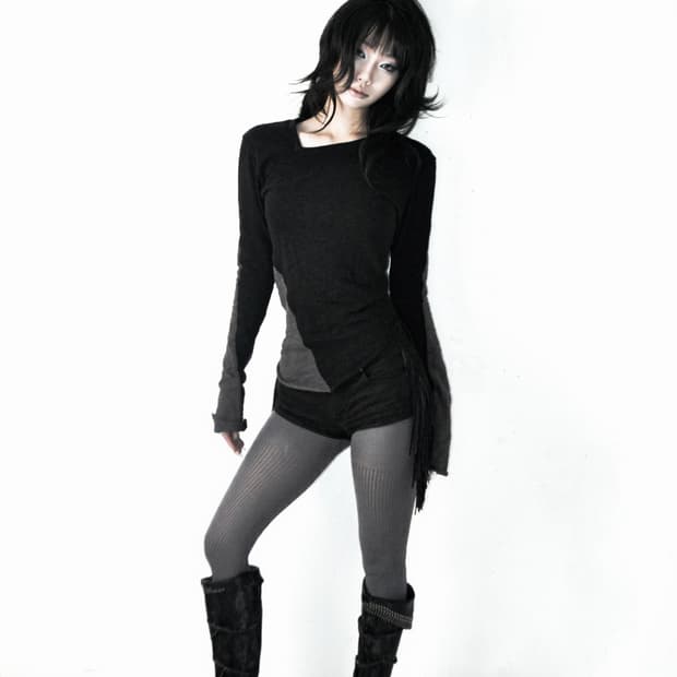 Made* Twisted Asymmetric Long Sleeve