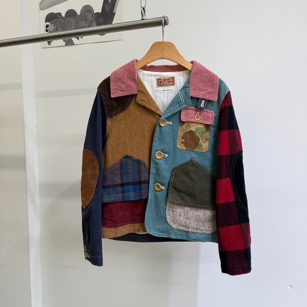 BEAMS BOY (Made in Japan) 패치워크 자켓