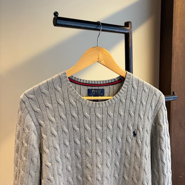 15888 - 폴로 랄프로렌 그레이 케이블 니트