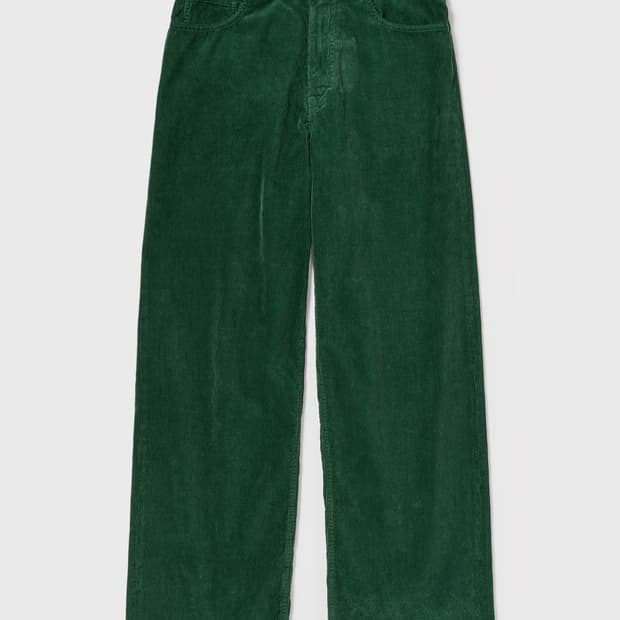 오라리 코듀로이 팬츠 그린 5