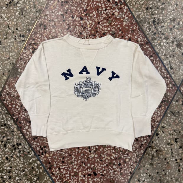 50s NAVY 플록 스웻 (36-38)