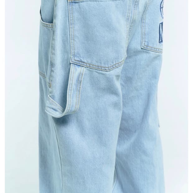 플라스틱 프로덕트 페인터 데님 팬츠 라이트블루