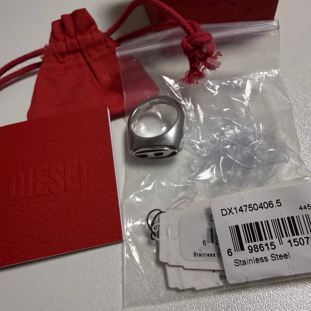 디젤 Dx1475 시그릿 링 실버 6.5사이즈