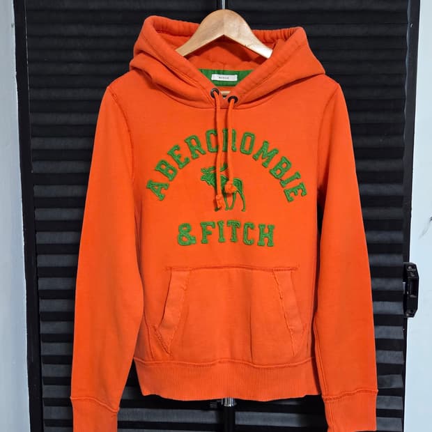 [아베크롬비 앤 피치] 아플리케 로고 후드티 | 00056