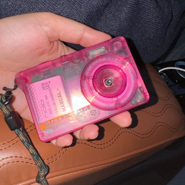 매뉴얼 홀로카메라 핑크색