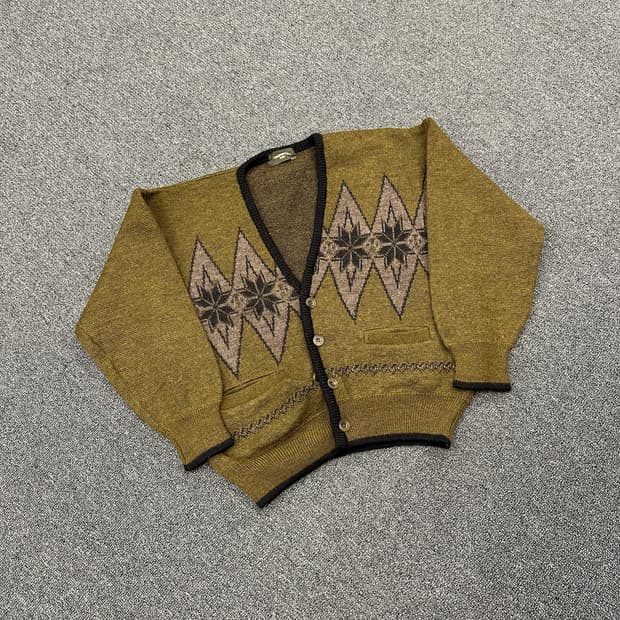 L) 재패니즈 빈티지 울 가디건