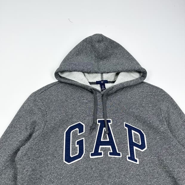갭 GAP 빅로고 차콜 후드티 (S)